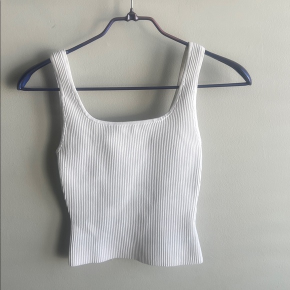 Babaton Cream Ribbed Tank Top - Picture 2 of 4